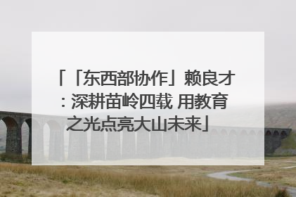 「东西部协作」赖良才：深耕苗岭四载 用教育之光点亮大山未来