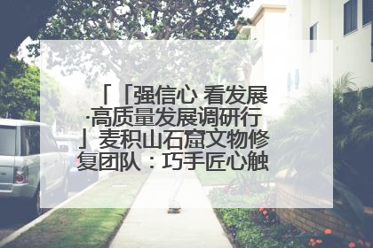 「强信心 看发展·高质量发展调研行」麦积山石窟文物修复团队：巧手匠心触摸“光阴的故事”
