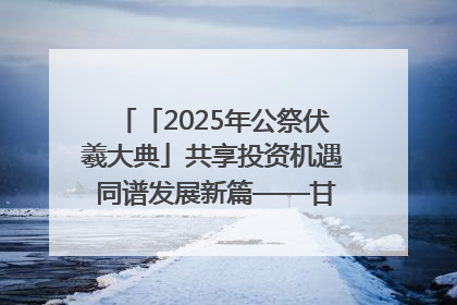 「2025年公祭伏羲大典」共享投资机遇 同谱发展新篇——甘肃省文旅产业链招商引资推介会侧记