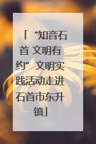“知音石首 文明有约”文明实践活动走进石首市东升镇