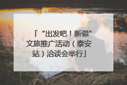 “出发吧！新疆”文旅推广活动（泰安站）洽谈会举行