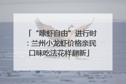 “嗦虾自由”进行时：兰州小龙虾价格亲民口味吃法花样翻新