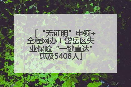 “无证明”申领+全程网办！岱岳区失业保险“一键直达”惠及5408人