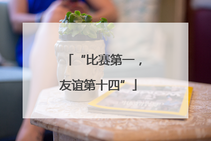 “比赛第一，友谊第十四”