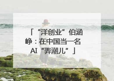 “洋创业”伯涵峥：在中国当一名AI“弄潮儿”