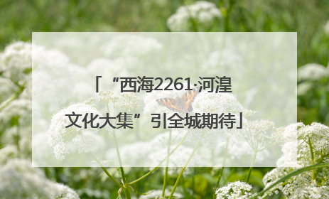 “西海2261·河湟文化大集”引全城期待