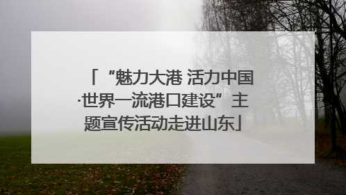 “魅力大港 活力中国·世界一流港口建设”主题宣传活动走进山东