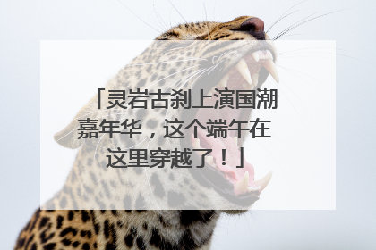 灵岩古刹上演国潮嘉年华，这个端午在这里穿越了！
