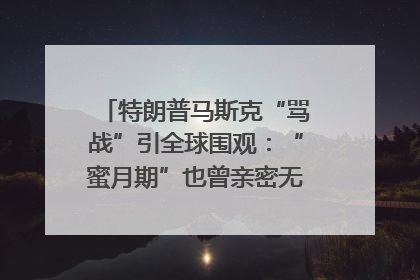 特朗普马斯克“骂战”引全球围观：“蜜月期”也曾亲密无间｜国际观察