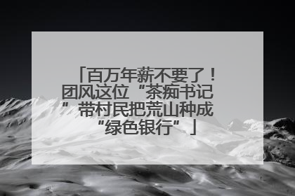 百万年薪不要了！团风这位“茶痴书记”带村民把荒山种成“绿色银行”