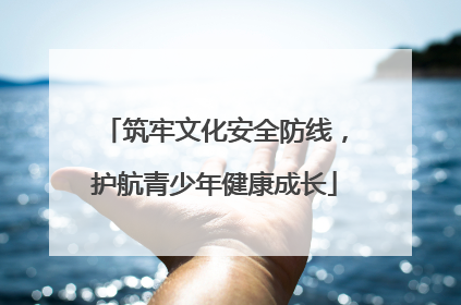 筑牢文化安全防线，护航青少年健康成长