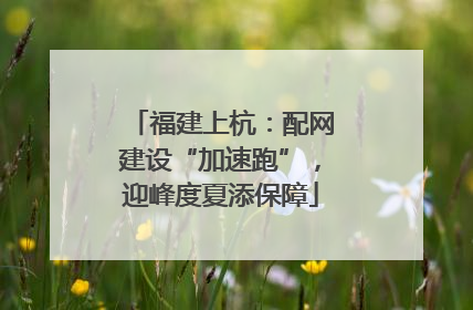 福建上杭：配网建设“加速跑”，迎峰度夏添保障