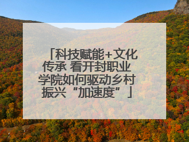 科技赋能+文化传承 看开封职业学院如何驱动乡村振兴“加速度”
