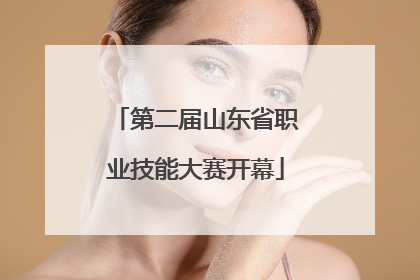 第二届山东省职业技能大赛开幕