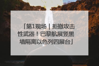 第1现场｜拒撤攻击性武器！巴黎航展竖黑墙隔离以色列四展台