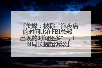 美媒：被称“泡夜店的时间比在FBI总部出现的时间还多”，FBI局长提起诉讼