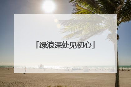 绿浪深处见初心