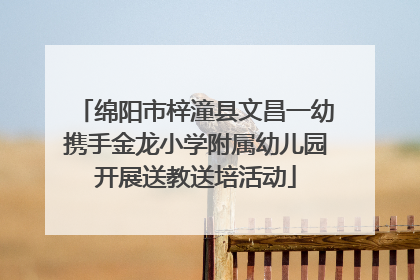 绵阳市梓潼县文昌一幼携手金龙小学附属幼儿园开展送教送培活动