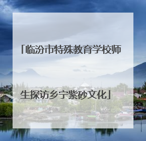 临汾市特殊教育学校师生探访乡宁紫砂文化