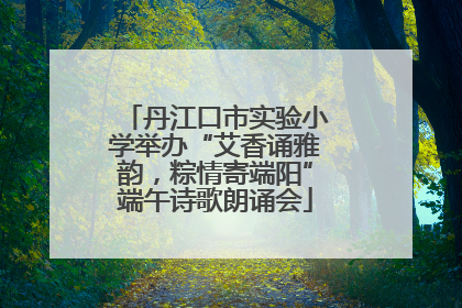丹江口市实验小学举办“艾香诵雅韵，粽情寄端阳”端午诗歌朗诵会