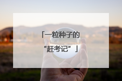 一粒种子的“赶考记”