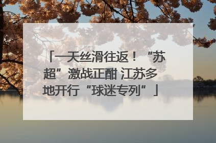 一天丝滑往返！“苏超”激战正酣 江苏多地开行“球迷专列”