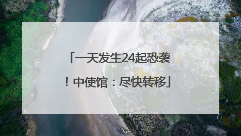 一天发生24起恐袭！中使馆：尽快转移
