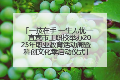 一技在手 一生无忧——宜宾市工职校举办2025年职业教育活动周暨科创文化季启动仪式