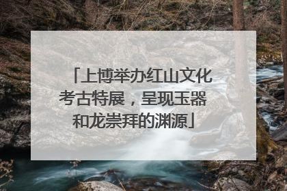 上博举办红山文化考古特展，呈现玉器和龙崇拜的渊源