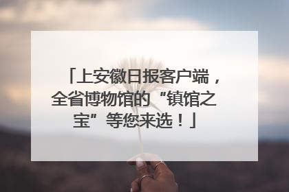 上安徽日报客户端，全省博物馆的“镇馆之宝”等您来选！
