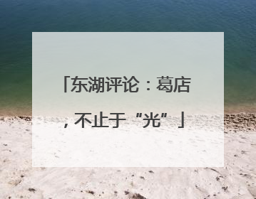 东湖评论：葛店，不止于“光”