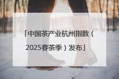 中国茶产业杭州指数（2025春茶季）发布