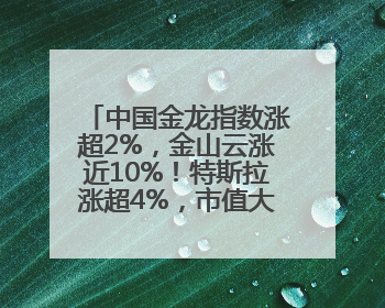 中国金龙指数涨超2%，金山云涨近10%！特斯拉涨超4%，市值大涨3100亿元！比特币涨回11万美元关口