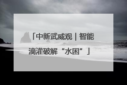 中新武威观｜智能滴灌破解“水困”