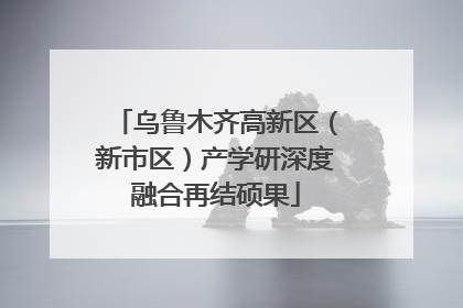 乌鲁木齐高新区（新市区）产学研深度融合再结硕果