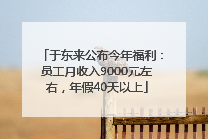 于东来公布今年福利：员工月收入9000元左右，年假40天以上