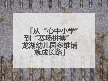 从“心中小学”到“赛场拼搏” 龙湖幼儿园多维铺就成长路