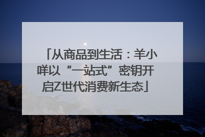 从商品到生活：羊小咩以“一站式”密钥开启Z世代消费新生态