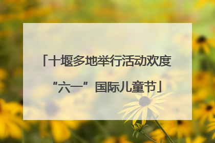 十堰多地举行活动欢度“六一”国际儿童节