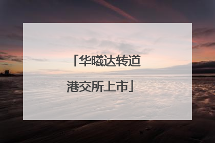 华曦达转道港交所上市