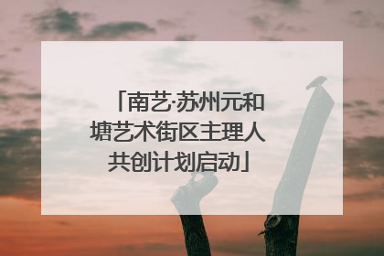 南艺·苏州元和塘艺术街区主理人共创计划启动