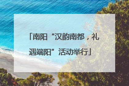 南阳“汉韵南都，礼遇端阳”活动举行