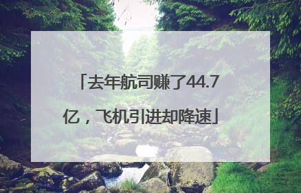 去年航司赚了44.7亿，飞机引进却降速