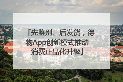 先鉴别、后发货，得物App创新模式推动消费正品化升级