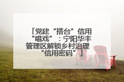 党建“搭台”信用“唱戏”：宁阳华丰管理区解锁乡村治理“信用密码”