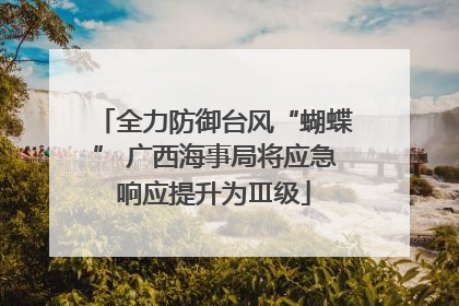 全力防御台风“蝴蝶” 广西海事局将应急响应提升为Ⅲ级