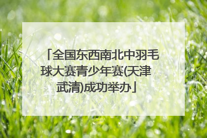 全国东西南北中羽毛球大赛青少年赛(天津武清)成功举办