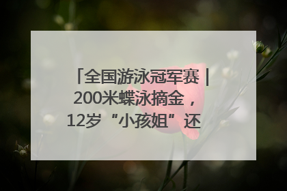 全国游泳冠军赛｜200米蝶泳摘金，12岁“小孩姐”还能制造多少惊喜？