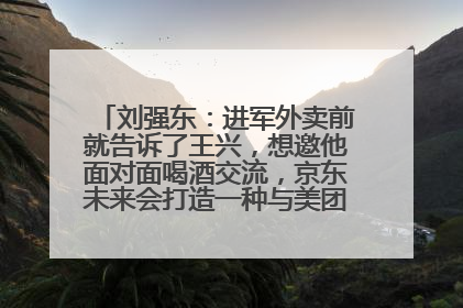 刘强东：进军外卖前就告诉了王兴，想邀他面对面喝酒交流，京东未来会打造一种与美团不同的商业模式
