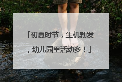 初夏时节，生机勃发，幼儿园里活动多！